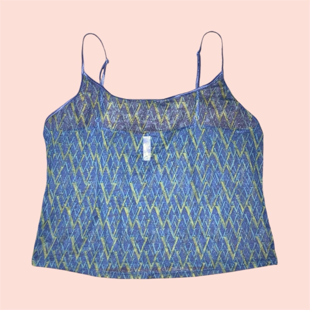 Sheer V Logo Tank Top